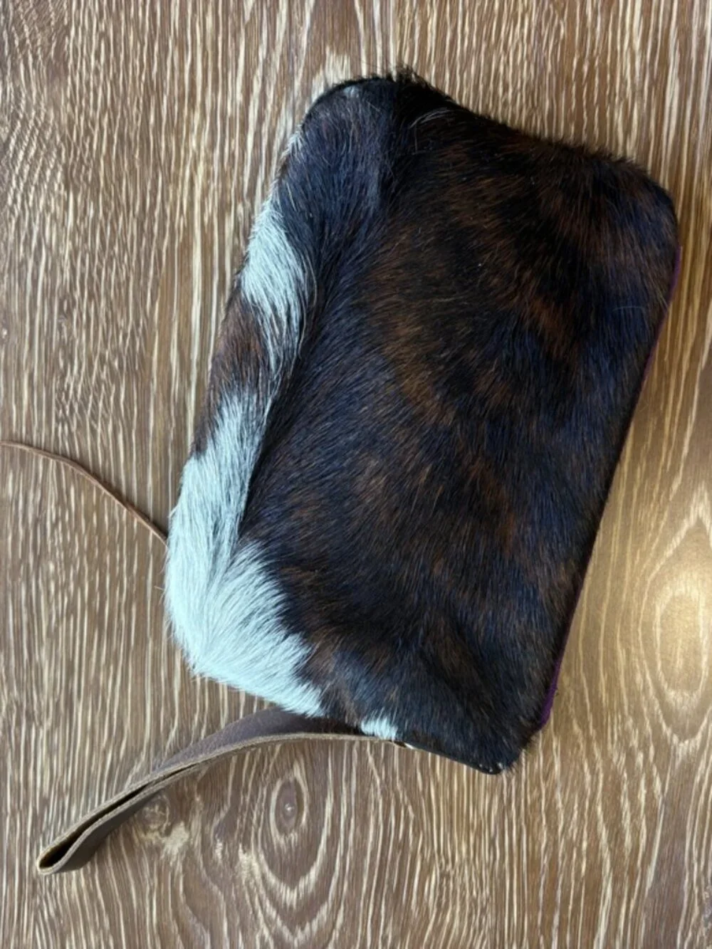 Rebyc. Cowhide Wristlet Clutch Bag